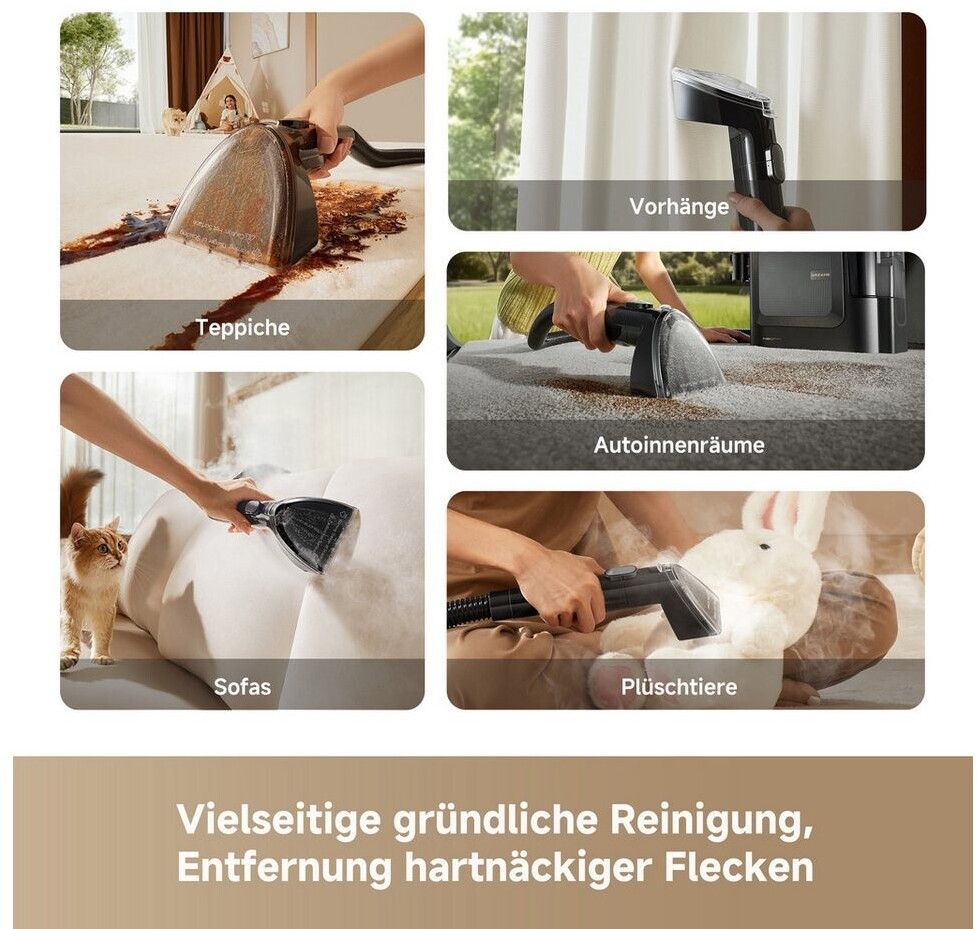 Düsen und Zubehör des Dreame N20 Steam im Detail