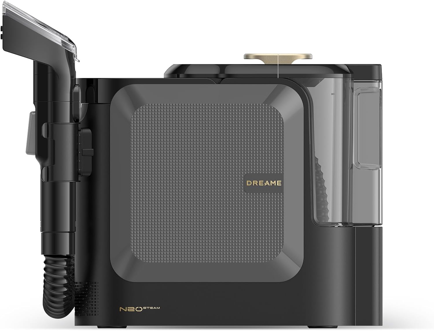 Dreame N20 Steam lors du nettoyage d'un tissu d'ameublement avec le tuyau