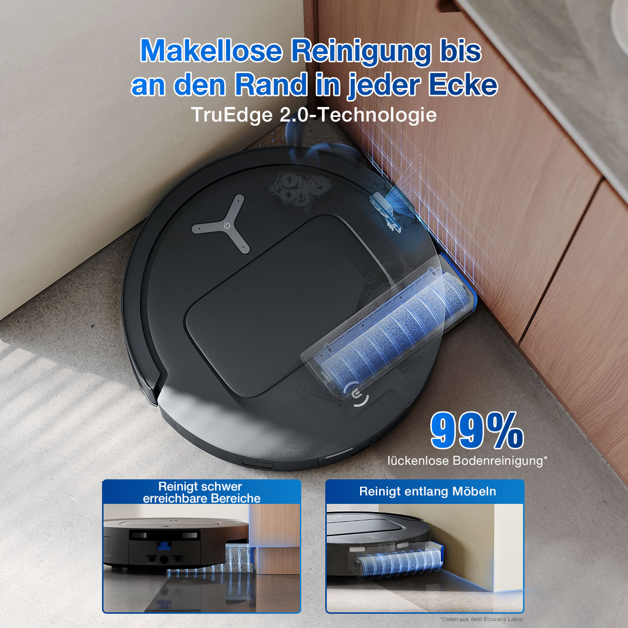 ECOVACS DEEBOT T80 OMNI Black – station d'aspiration OMNI