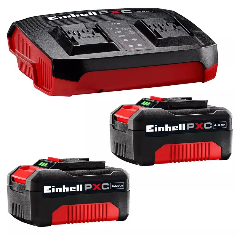 Einhell PXC-Starter-Kit 2x 4,0Ah & Twincharger Kit 1