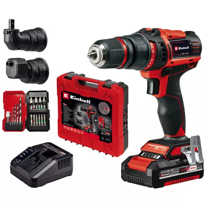 Einhell Akku-Bohrschrauber TE-CD 18/45 3X-Li +22 1x2,0Ah