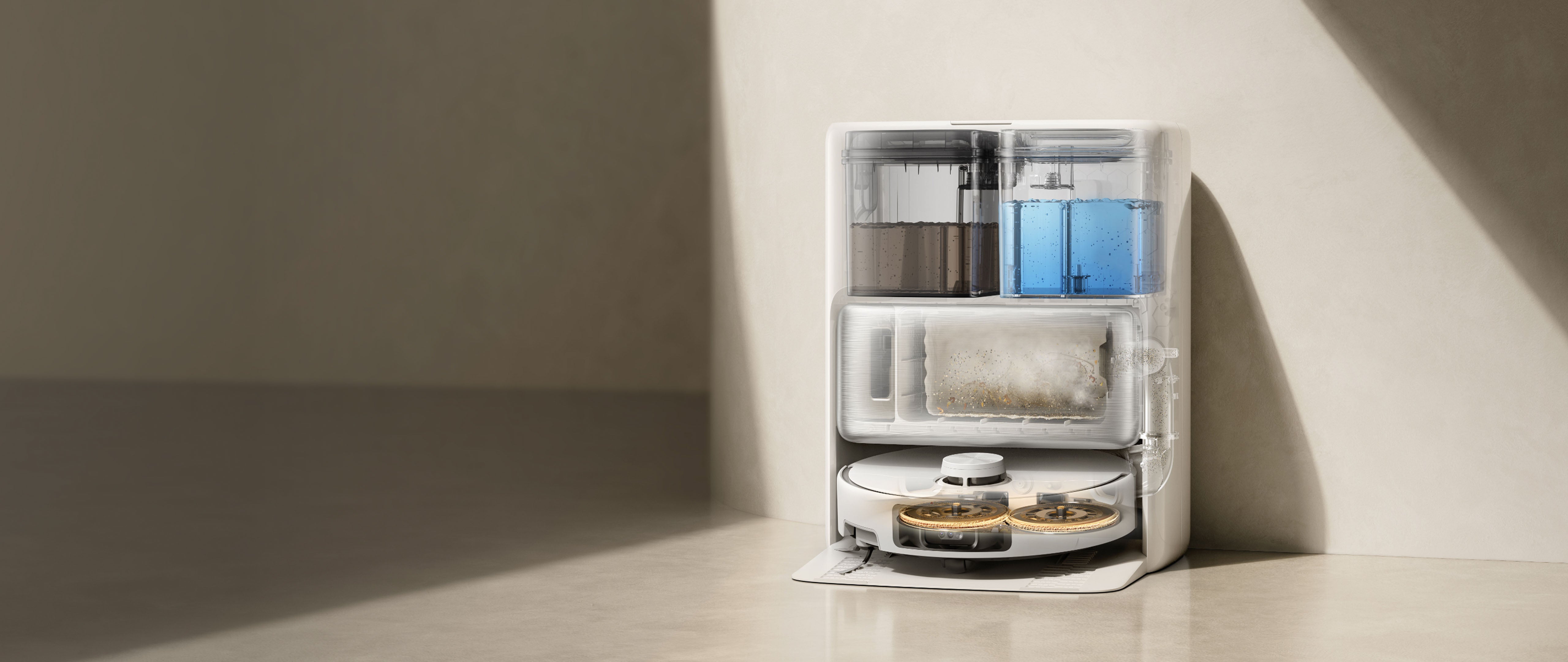 MOVA P70 Pro Ultra – all-in-one base station with auto-emptying, mop washing and drying