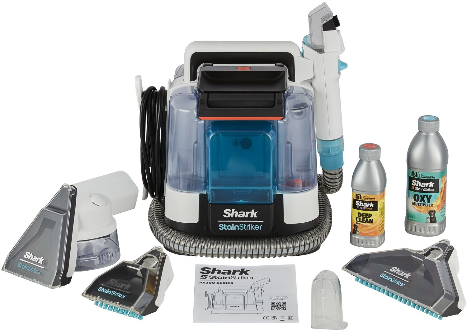 Shark StainStriker en utilisation sur un tissu d'ameublement